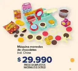 Carrefour Máquina monedas de chocolates oferta