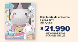 Carrefour Tiny caja fuerte de unicornio a pilas oferta
