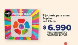 Carrefour Sophie bijouterie para armar oferta