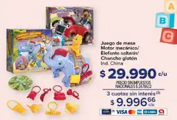 Carrefour Juego de mesa Motor mecánico/ Elefante saltarín/ Chancho glotón oferta