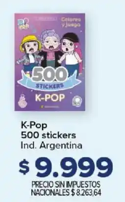 Carrefour Idea 500 stickers K-Pop oferta