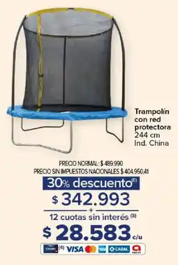 Carrefour Trampolín con red protectora oferta
