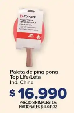 Carrefour Top Life paleta de ping pong oferta