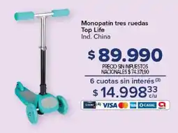 Carrefour Top life monopatín tres ruedas oferta
