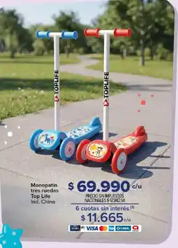 Carrefour Top Life monopatín tres ruedas oferta