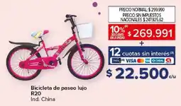 Carrefour Bicicleta de paseo lujo R20 oferta