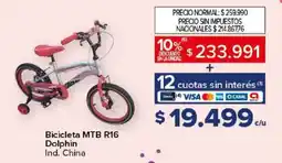 Carrefour Dolphin bicicleta mtb r16 oferta