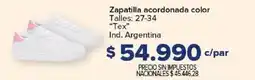 Carrefour Tex zapatilla acordonada color oferta