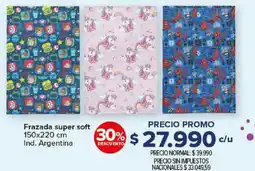 Carrefour Frazada super soft oferta