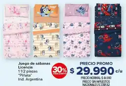 Carrefour Juego de sábanas licencia oferta