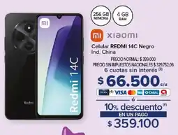 Carrefour Xiaomi celular redmi 14c negro oferta