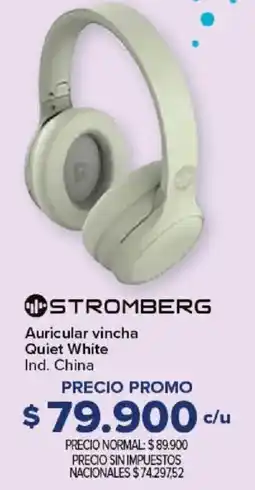 Carrefour Stromberg auricular vincha quiet white oferta