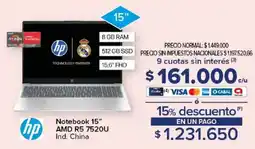 Carrefour Hp notebook 15" oferta
