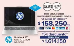 Carrefour Hp notebook 15" oferta