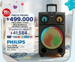 Carrefour Philips torre 100w oferta