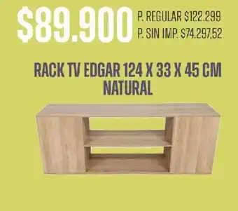 Rack tv edgar natural
