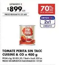 Disco Tomate perita sin tacc oferta