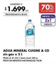 Disco Agua mineral cuisine & co oferta