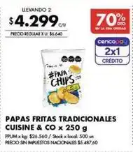 Disco Papas fritas tradicionales oferta