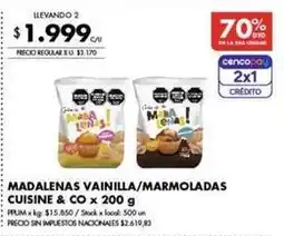 Disco Madalenas vainilla/marmoladas oferta