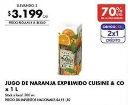 Disco Jugo de naranja exprimido cuisine & co oferta