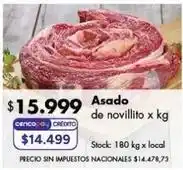 Disco Asado de novillito oferta