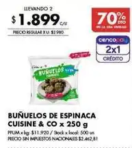 Disco Buñuelos de espinaca oferta