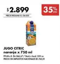 Disco Citric - jugo citric naranja oferta