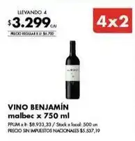 Disco Vino benjamín malbec oferta