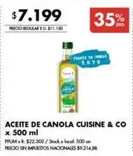 Disco Aceite de canola oferta
