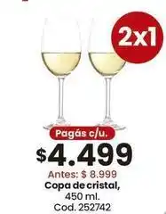 Coto Cristal - copa de cristal, 450 ml. cod. 252742 oferta