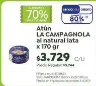 Jumbo La campagnola - atún al natural lata oferta