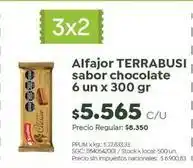 Jumbo Terrabusi - alfajor sabor chocolate 6 un x 300 gr oferta
