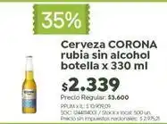 Jumbo Corona - cerveza rubia sin alcohol botella oferta