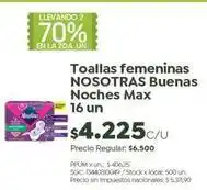 Jumbo Nosotras - toallas femeninas oferta