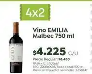 Jumbo Emilia - vino malbec oferta