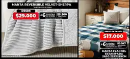 Supermayorista Vital Manta reversible velvet-sherpa oferta