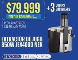 Supermercados Vea 66 - extractor de jugo 850w jex4000 nex oferta