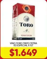Supermercados Tadicor Toro - vino tinto tetra ed especial oferta