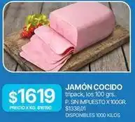 Supermercados Vea Jamón cocido oferta