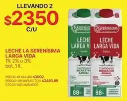 Supermercados Vea Vida - leche larga vida clasica oferta