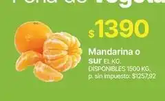 Supermercados Vea Mandarina o sur oferta