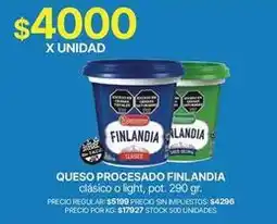 Supermercados Vea Finlandia - queso procesado oferta