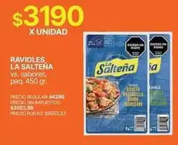 Supermercados Vea La salteña - ravioli oferta