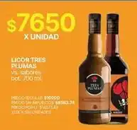 Supermercados Vea Tres plumas - licor oferta