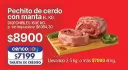 Supermercados Vea Pechito de cerdo con manta oferta