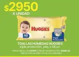 Supermercados Vea Huggies - toallas húmedas triple protección oferta