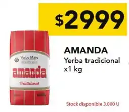 Nini Mayorista Amanda yerba tradicional oferta