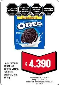 Cooperativa Obrera Oreo - galletitas dulces oferta