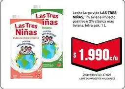 Cooperativa Obrera Las tres niñas - leche larga vida oferta